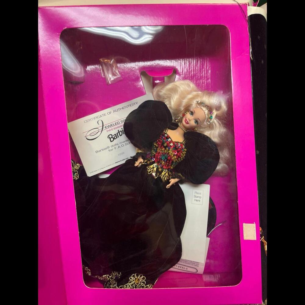 Jeweled Splendor Barbie Doll 1995 FAO Schwarz Mattel #14061
